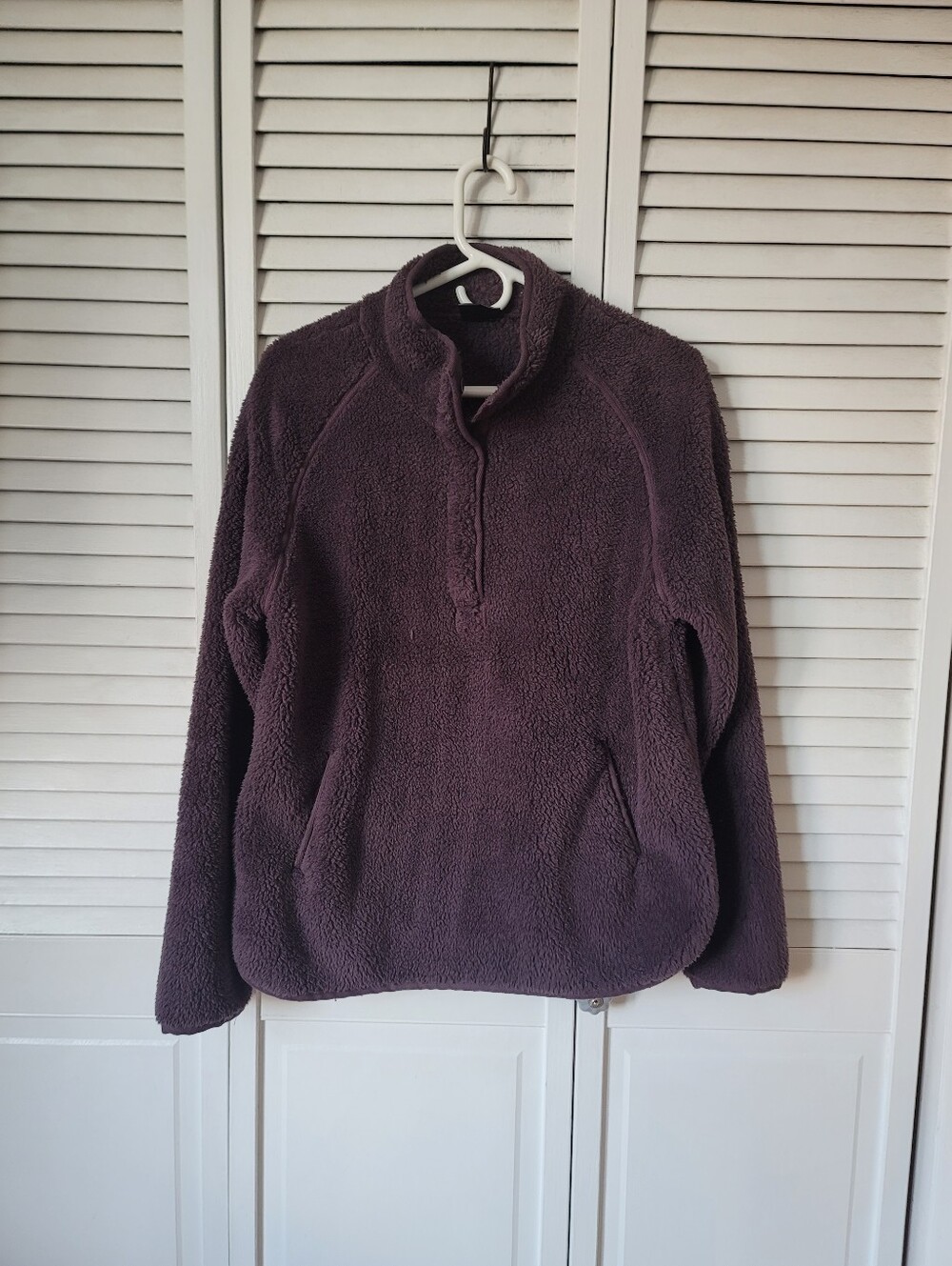 32 DEGREES Women's Sherpa Fleece Pullover, Size M